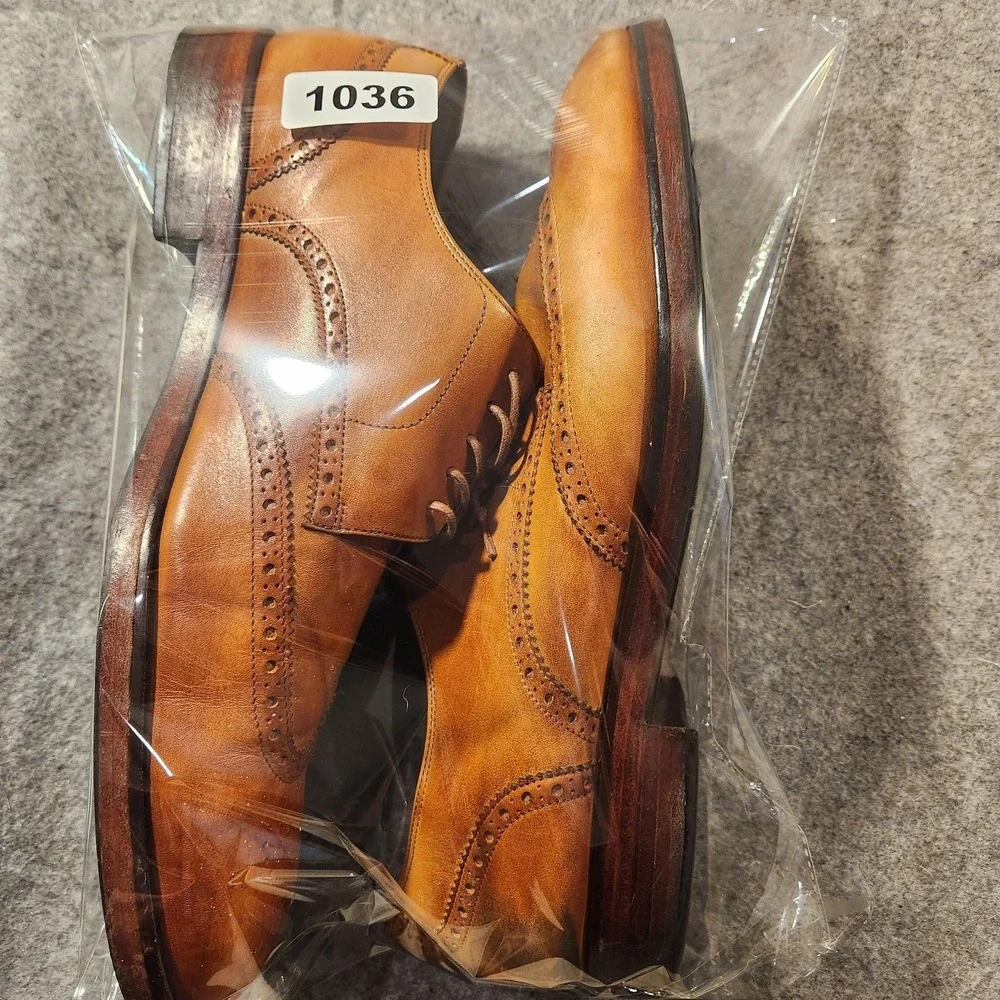 Cole Haan Shoes Mens Size 13 Brown Grand OS‎ Wingtip Oxford Leather Brogue